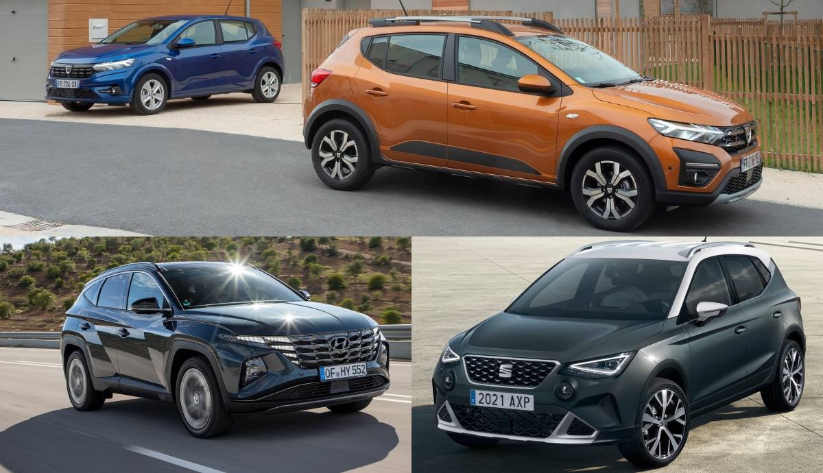 Las ventas se hunden en nuestro país y los Seat Arona, Hyundai Tucson y Dacia Sandero son los modelos más vendidos del año