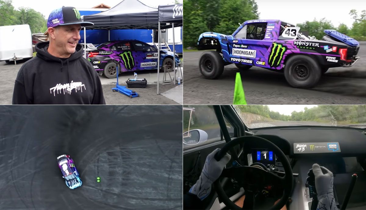 Así es la última locura de Ken Block con cuatro coches y más de 2.000 CV.