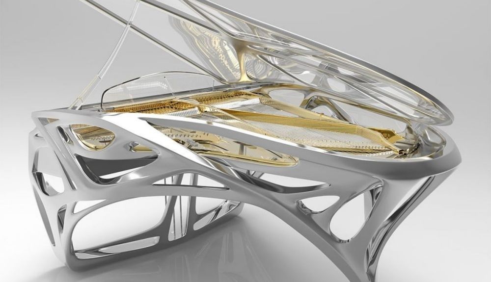 Entre los pianos de cola más impresionantes del mundo, está este modelo fabricado en 3D.