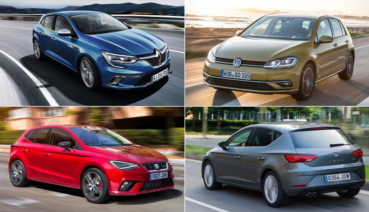 Los coches de segunda mano más vendidos en agosto de 2021 en España.