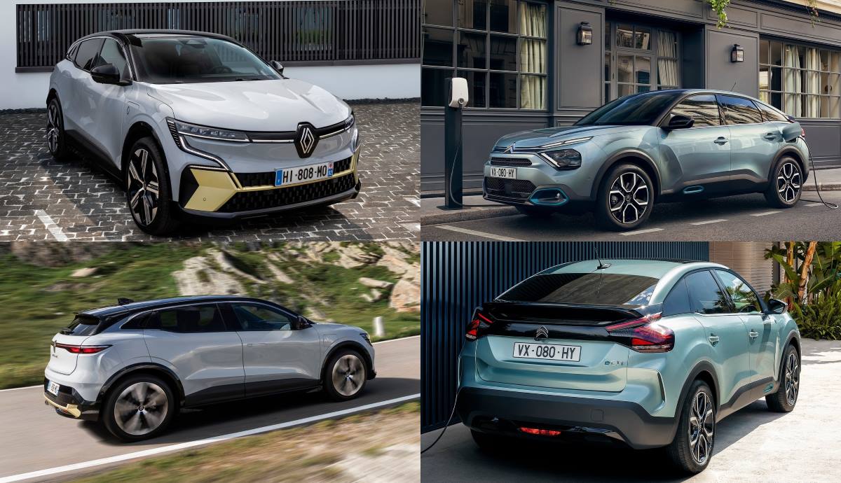 Renault Mégane E Tech Electric frente al Citroën e C4