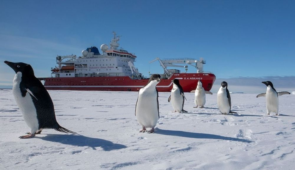 Imagen del Agulhas II en la primera misión 