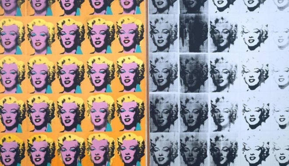 Díptico de Marilyn Monroe, una de las obras más conocida de Andy Warhol. Díptico de Marilyn Monroe, una de las obras más conocida de Andy Warhol.