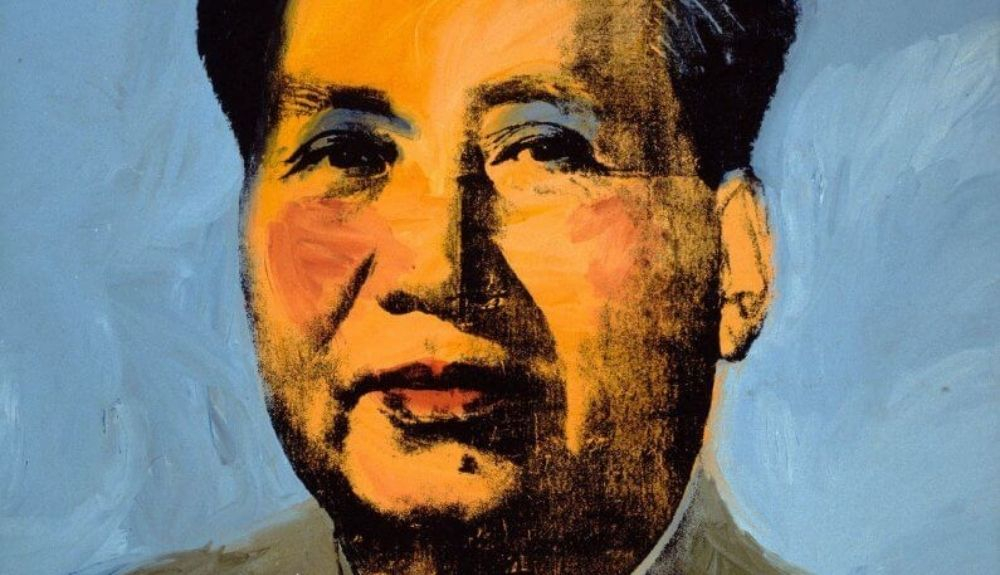 Detalle de la pintura Mao. Detalle de la pintura Mao.
