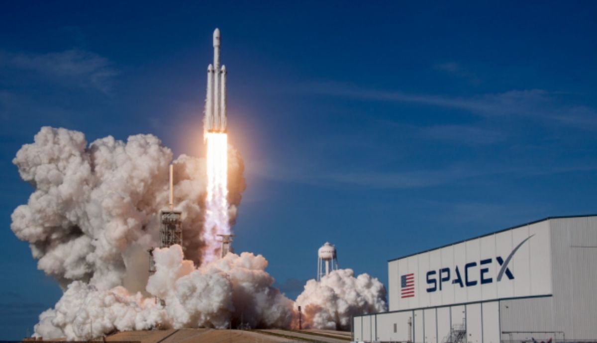 Un momento del lanzamiento de la la misión Inspiration4 al espacio, a cargo de la empresa Spacex, de Elon Musk.