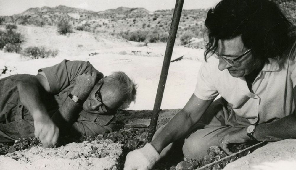 Louis y Mary Leakey pasaron décadas cavando en el desfiladero de Olduvai en el este de África Louis y Mary Leakey pasaron décadas cavando en el desfiladero de Olduvai en el este de África