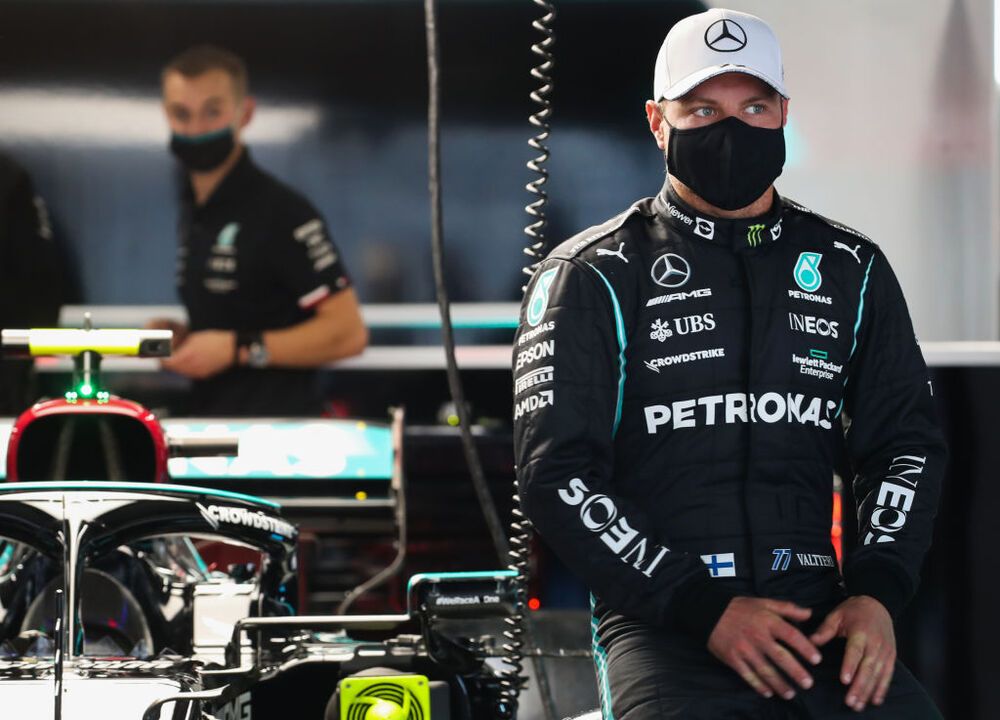 Valtteri Bottas (Mercedes)  marcó el mejor tiempo en  la FP1