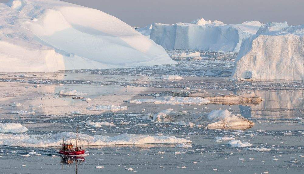 Los investigadores analizaron el hielo de las profundidades de Groenlandia.