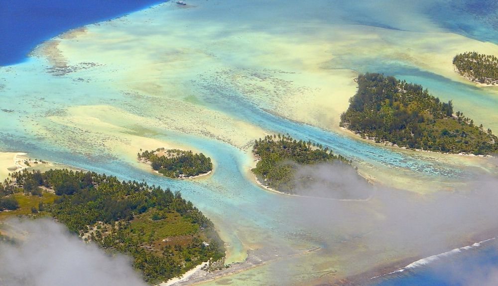 Imagen de islas de la polinesia.
