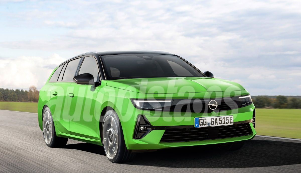 Opel Astra Sports Tourer 2022: todos los secretos y primeras fotos del nuevo compacto familiar. Ilustración: Schulte.