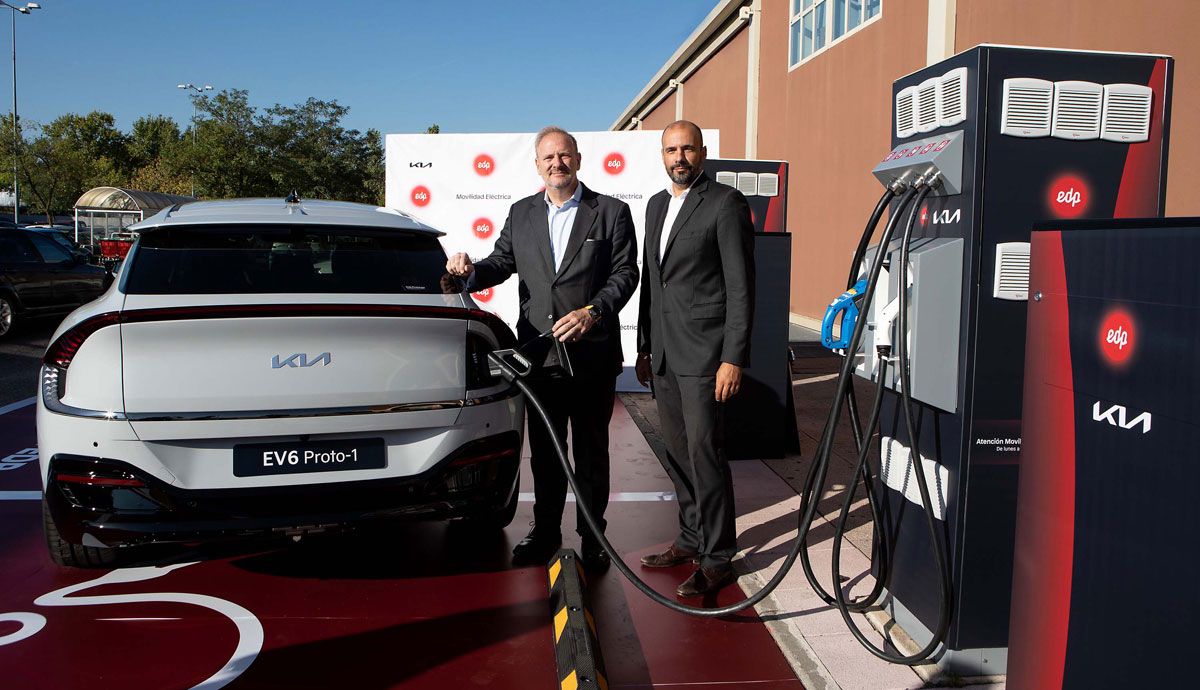 Cruzar España en coche eléctrico y con una sola parada de 30 minutos: Kia y EDP se unen.