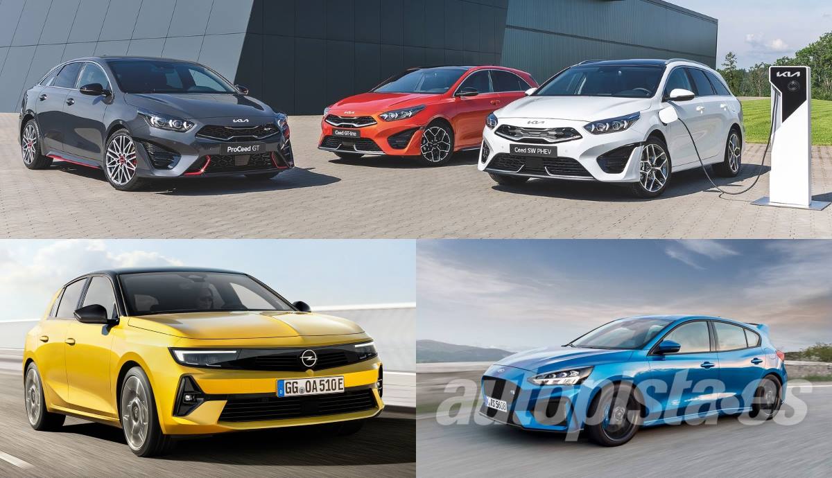 Nuevos Kia Ceed, frente a Opel Astra y Ford Focus 2022
