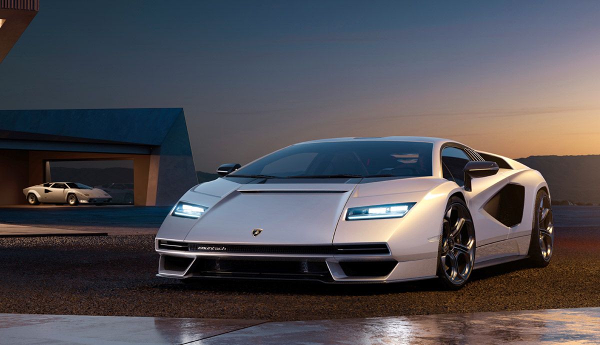 Lamborghini Countach: pasado y presente, cara a cara.