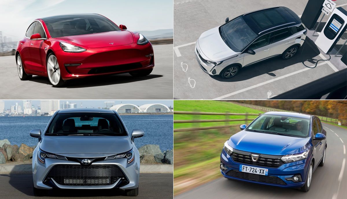 Estos son los coches más vendidos en España en las diferentes categorías de vehículos alternativos.