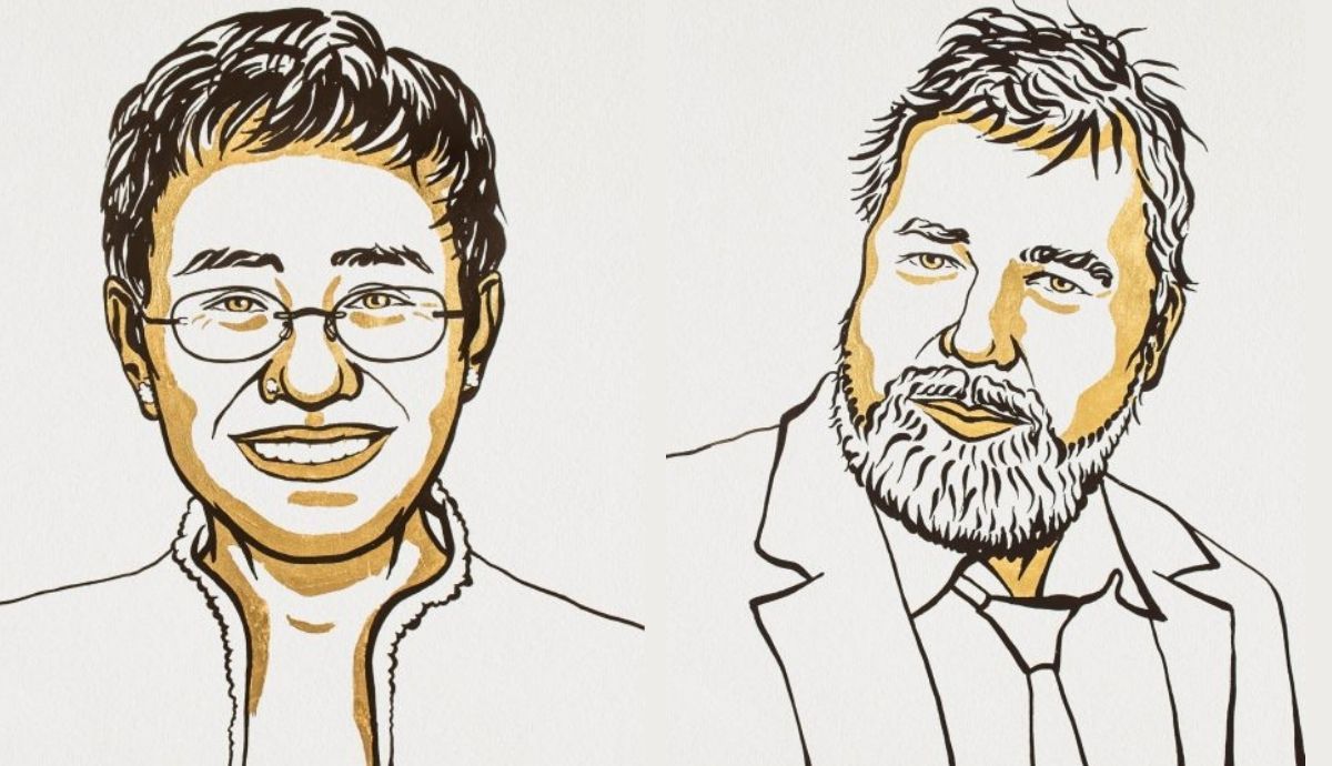 Maria Ressa y Dmitry Muratov  son los ganadores este año del Premio Nobel de la Paz.