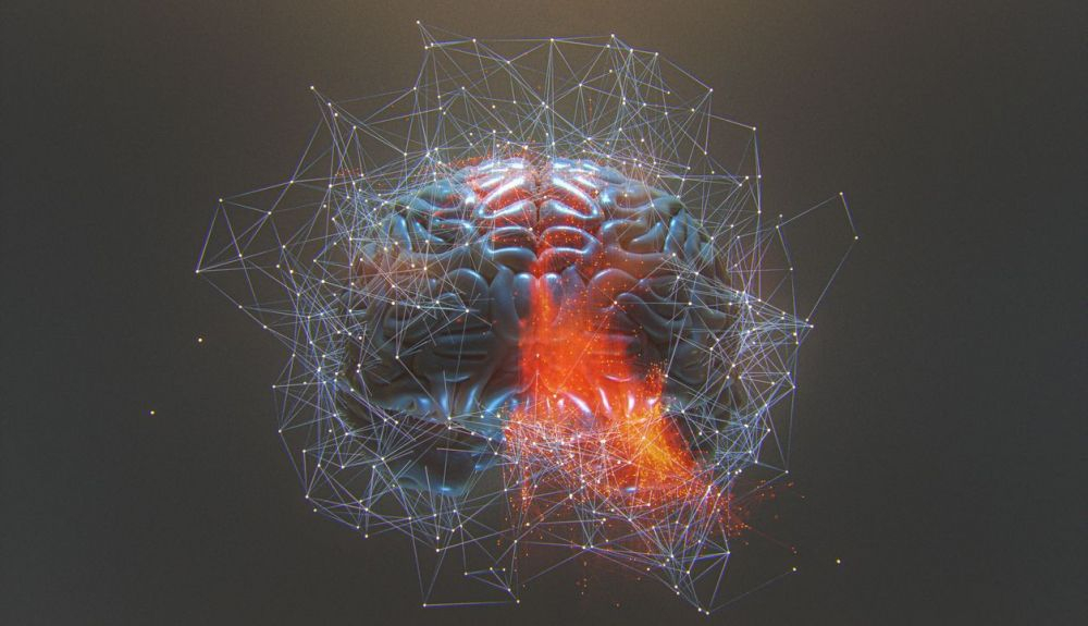 Imagen abstracta de la actividad cerebral. Imagen abstracta de la actividad cerebral.