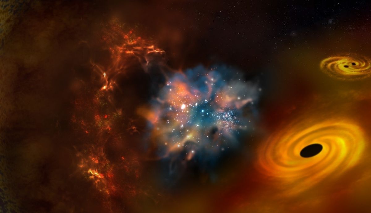 Impresión de un artista sobre el origen del universo. Muchos se preguntan qué había antes del Big Bang.