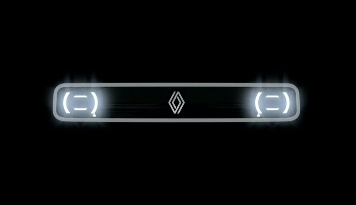 La imagen "teaser" mostrada por Renault de su 4ever, que anticipa un R4 eléctrico.