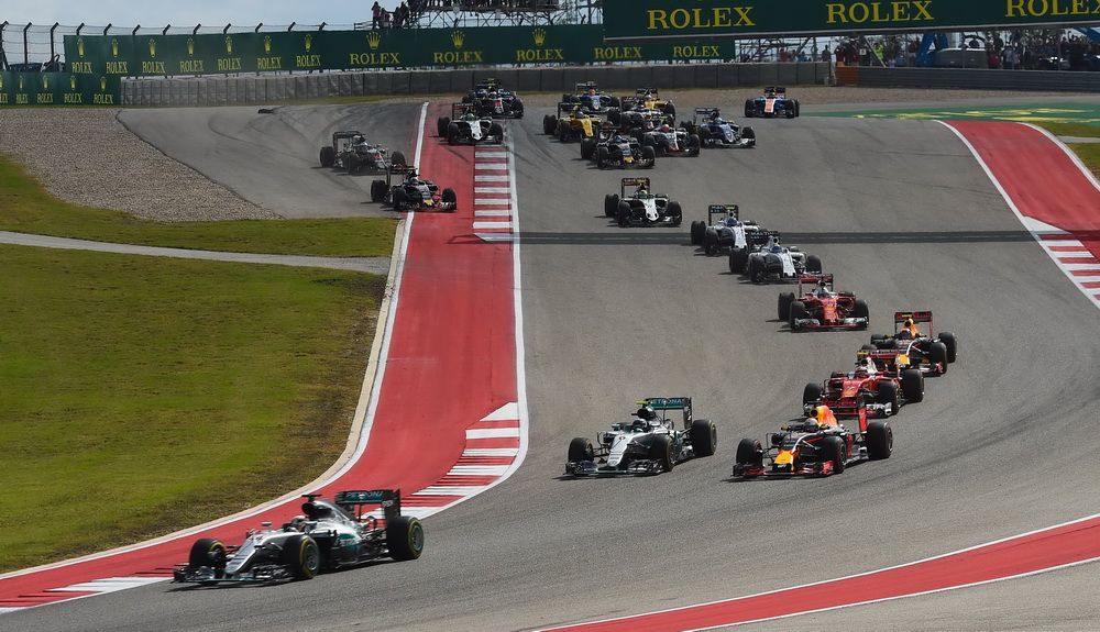Salida del GP de USA en el COTA en 2019