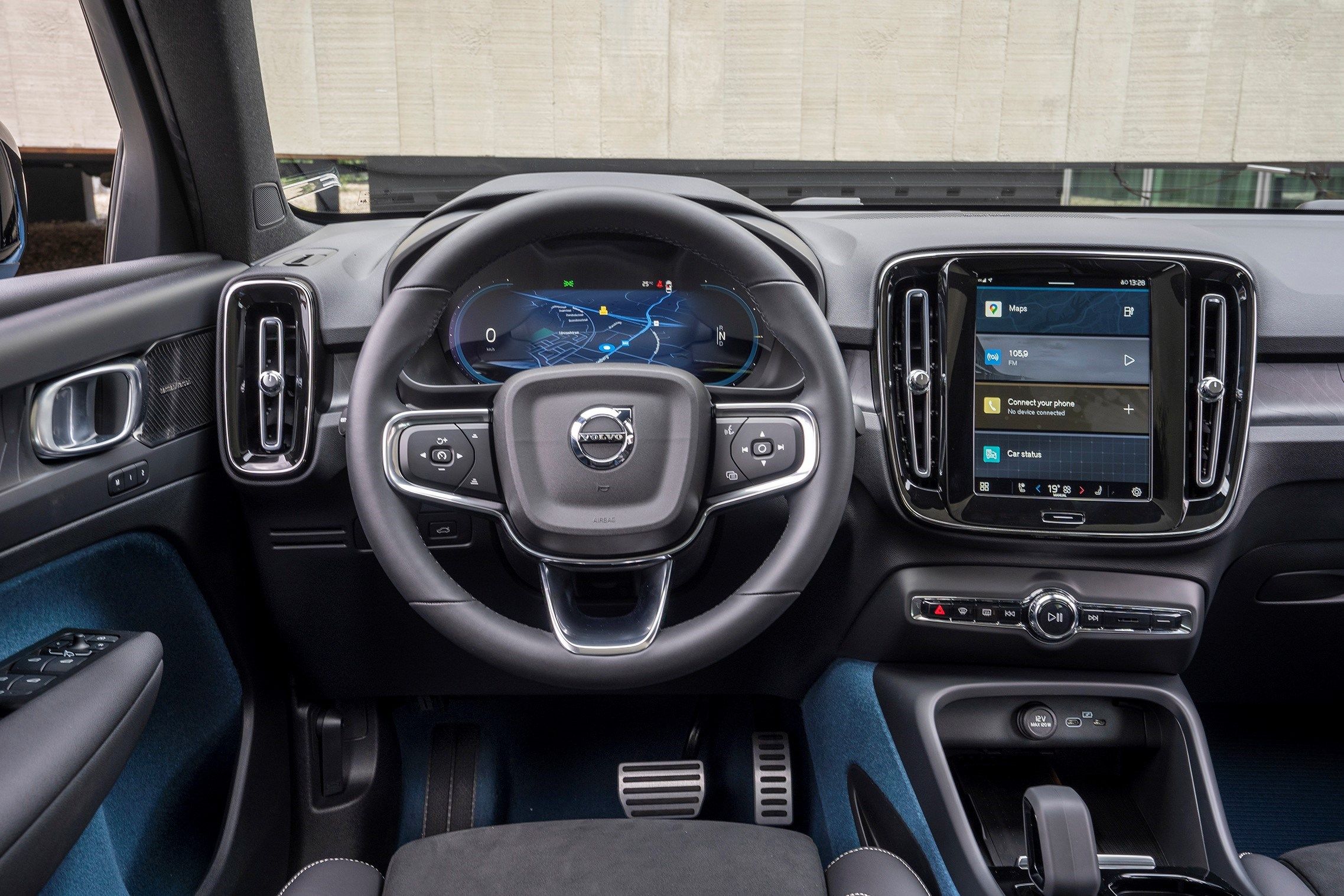 Así es el interior del Volvo C40 Recharge Eléctrico Puro