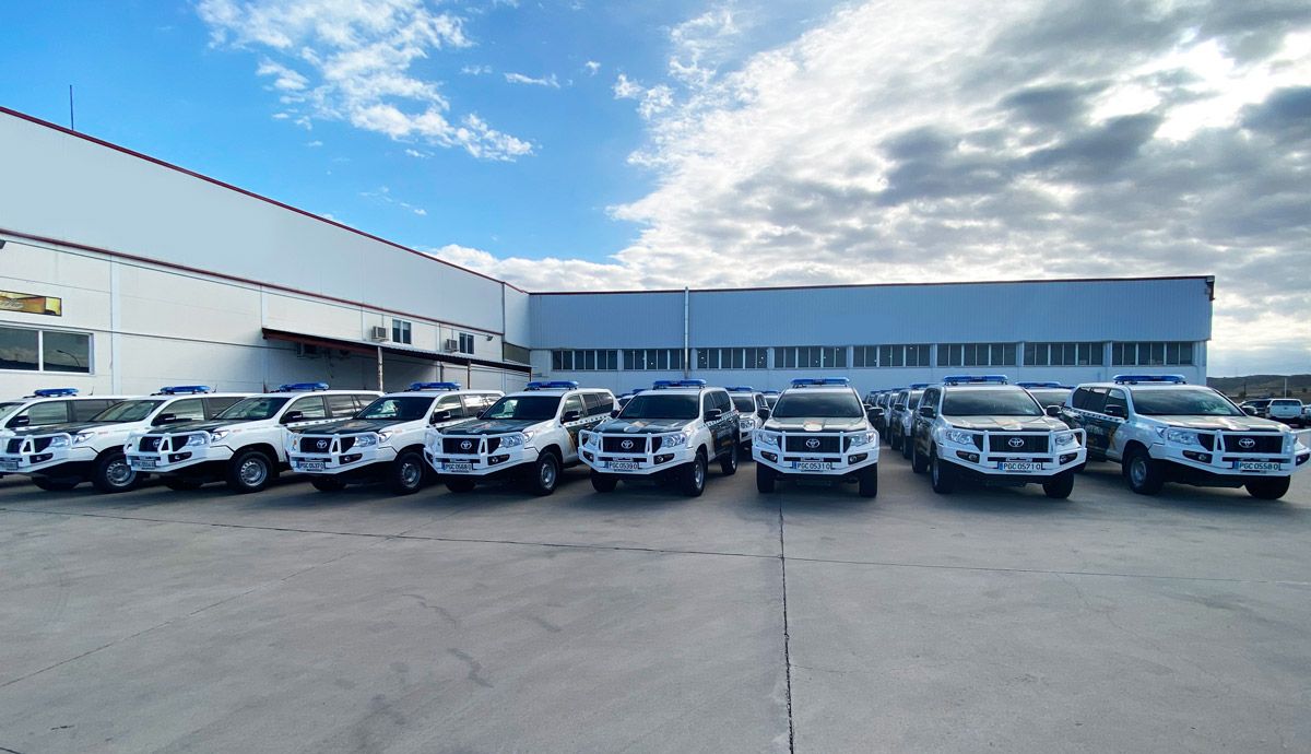 Los nuevos Toyota Land Cruiser de la Guardia Civil.