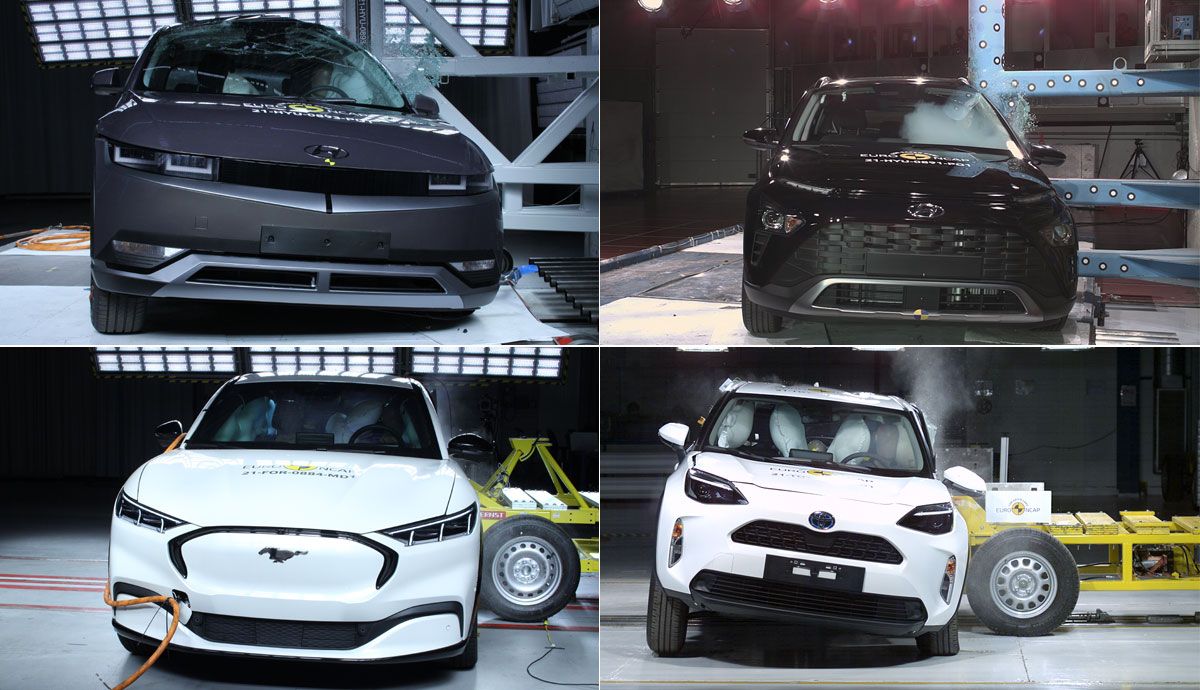 Los coches protagonistas de los últimos test Euro NCAP que recibieron las 5 estrellas. Fotos: Euro NCAP.