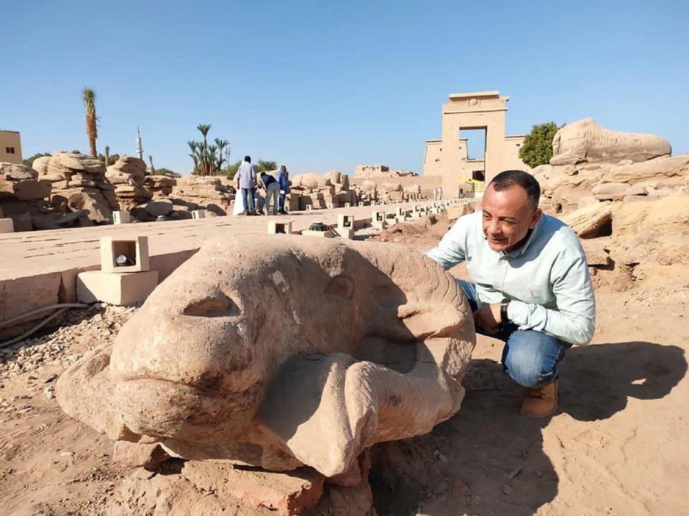 Egipto planea unir las cabezas a las estatuas originales.