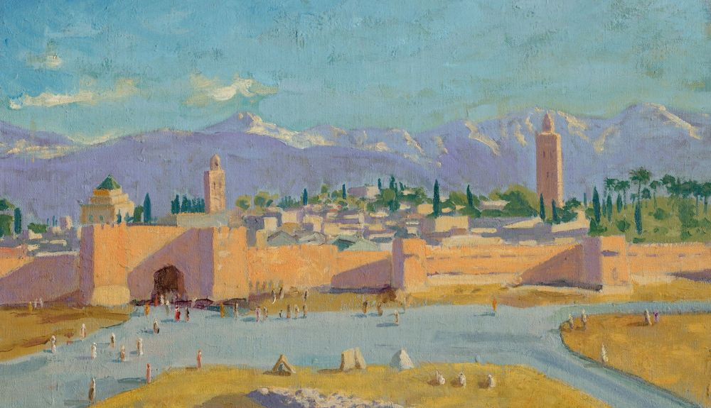  La obra Torre de la Mezquita Koutoubia, recientemente subastada.