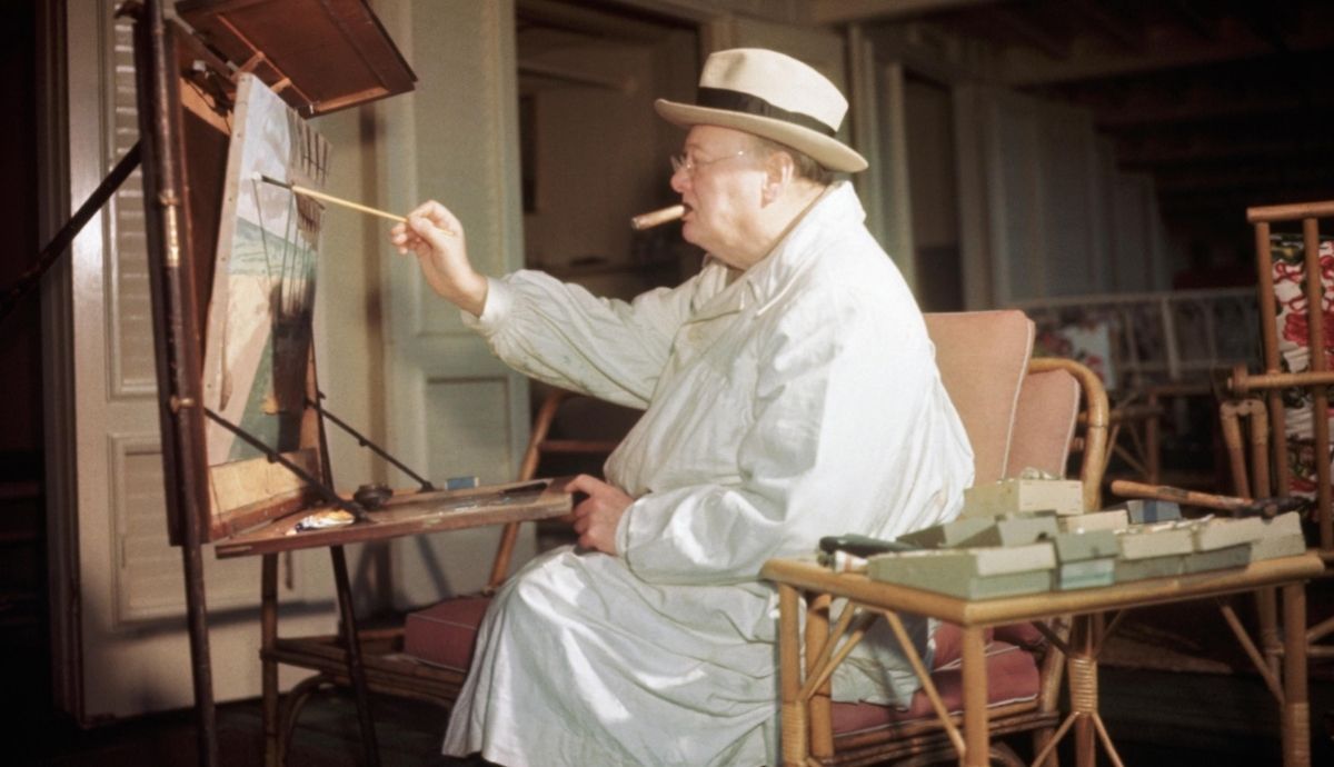 Winston Churchill destacó como un excelente pintor.