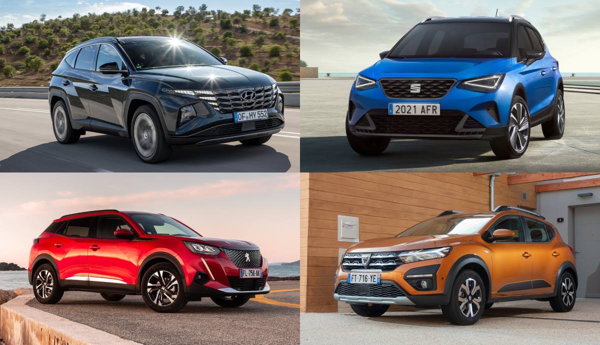 Seat Arona, Hyundai Tucson, Dacia Sandero y Peugeot 2008, los modelos más vendidos de 2021 en España