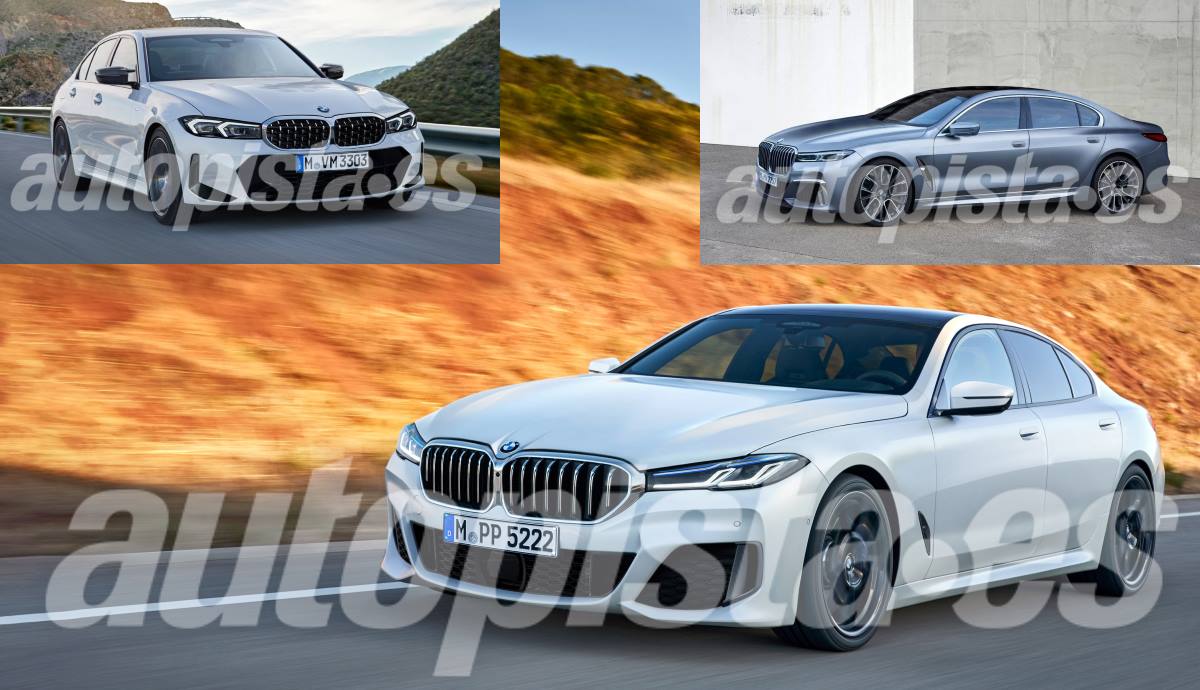 Los nuevos BMW Serie 3, Serie 5 y Serie 7 en 2022 y 2023