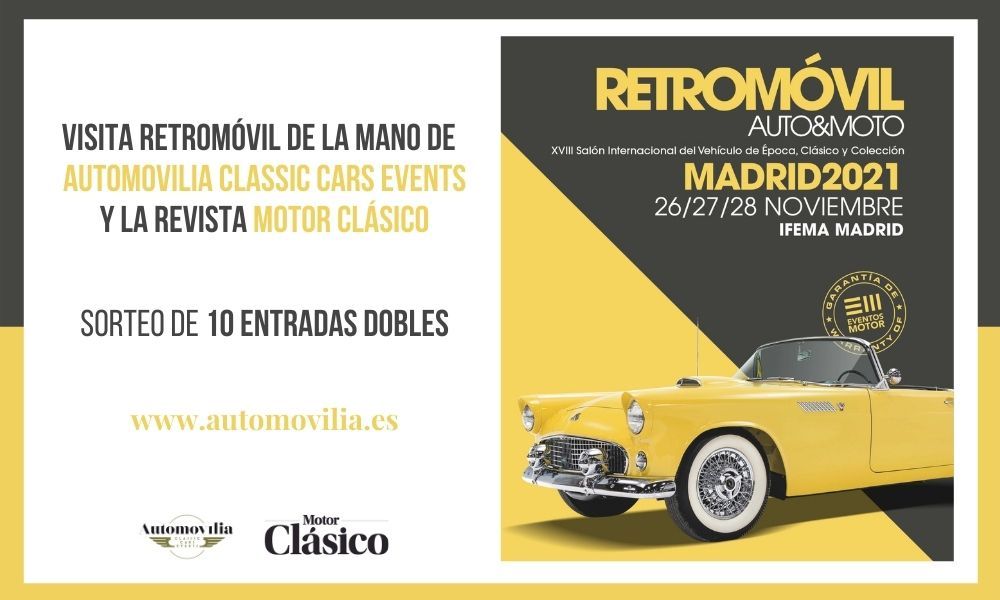 Participa en el sorteo de 10 entradas dobles para visitar Retromóvil