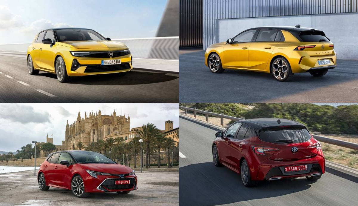 El nuevo Opel Astra VI frente al Toyota Corolla