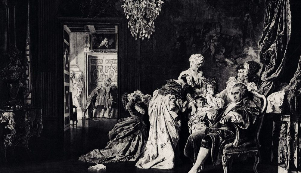 Luis XVI y su familia durante la toma de Versalles. Luis XVI y su familia durante la toma de Versalles.