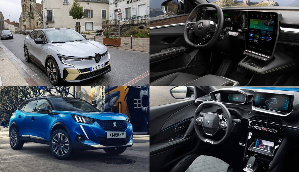 El Renault Mégane E Tech frente al Peugeot e 2008