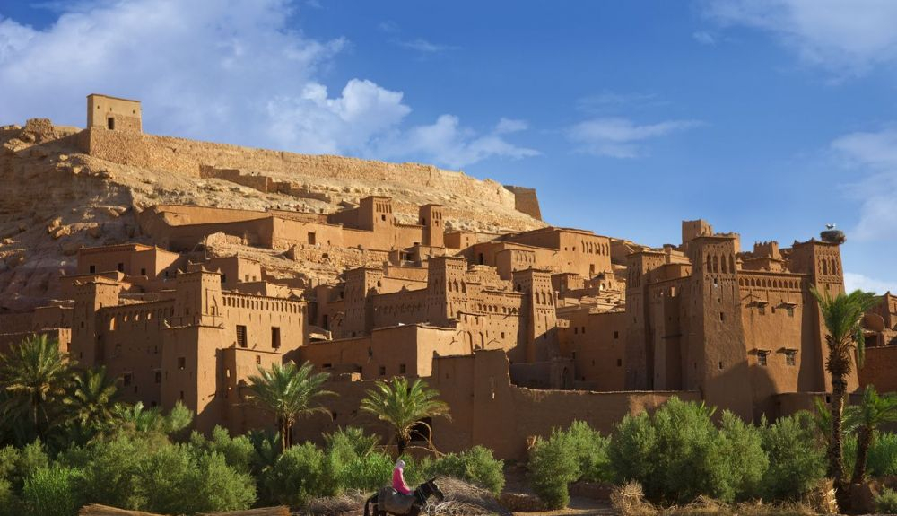 La magnífica fortaleza de la Kasbah Ait Benhaddou. La magnífica fortaleza de la Kasbah Ait Benhaddou.