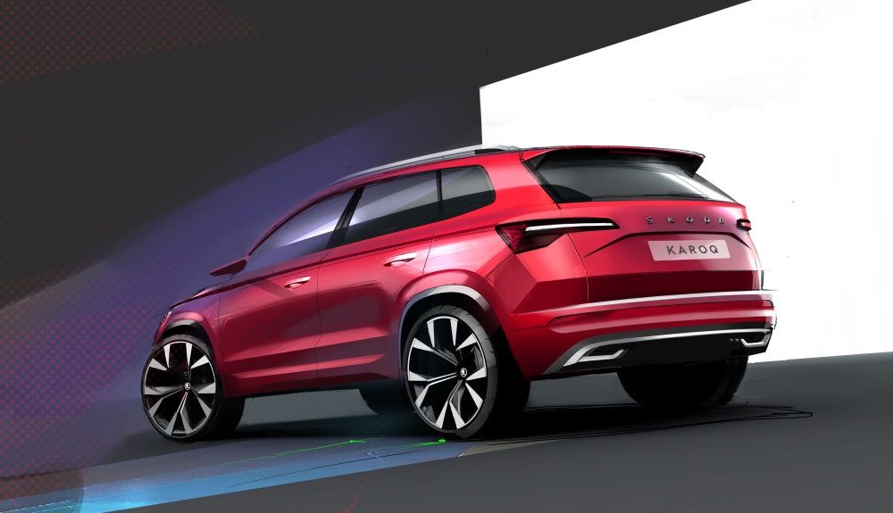 Boceto de un nuevo SUV de Skoda