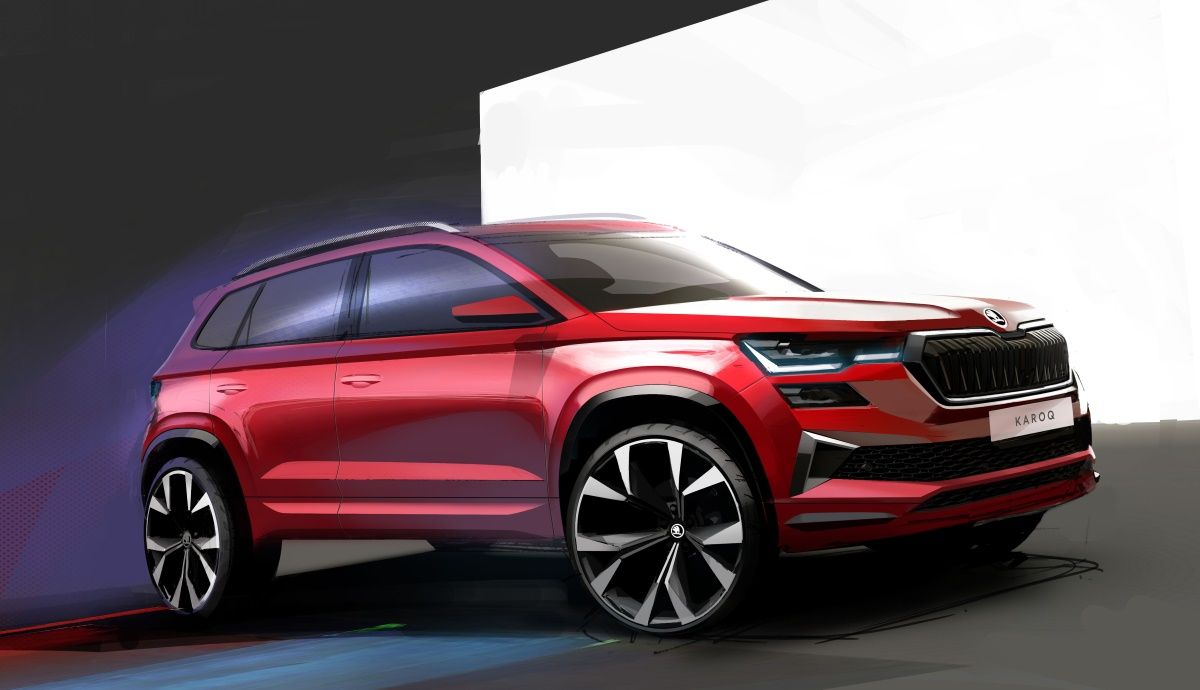 Boceto de un nuevo SUV de Skoda