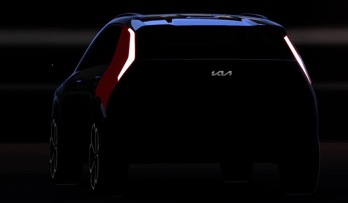 Vista posterior y lateral del Kia Niro 2022