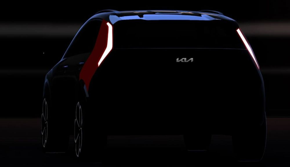 Vista posterior y lateral del Kia Niro 2022 Vista posterior y lateral del Kia Niro 2022