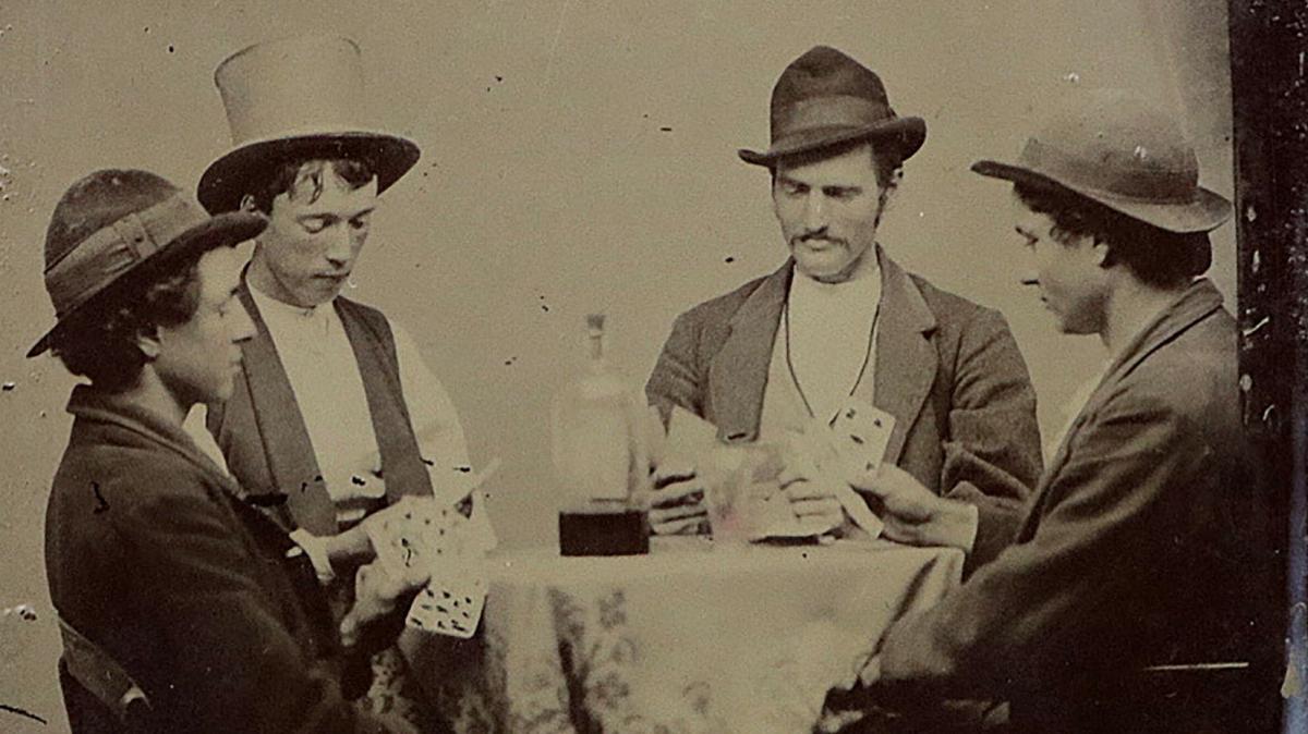 De izquierda a derecha, Richard Brewer, Billy el Niño, Fred Waite y Henry Brown.