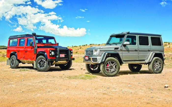 Land Rover Defender 110 Last Edition vs Mercedes-Benz G500 4x4^2