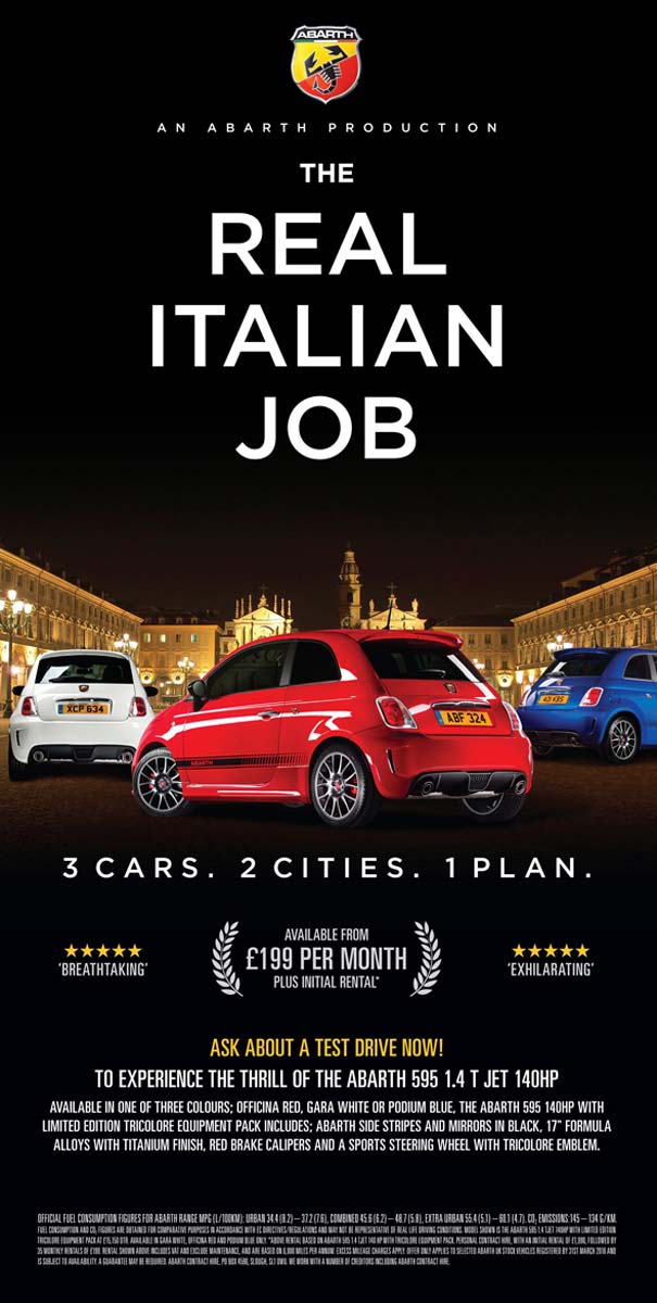 'The Real Italian Job' de Abarth