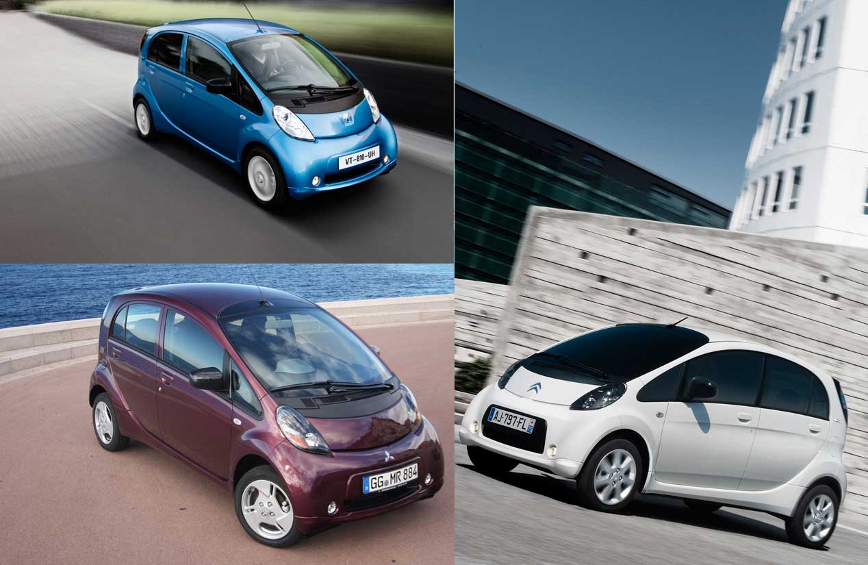 Peugeot Ion, Mitsubishi Miev y Citroën C-Zero