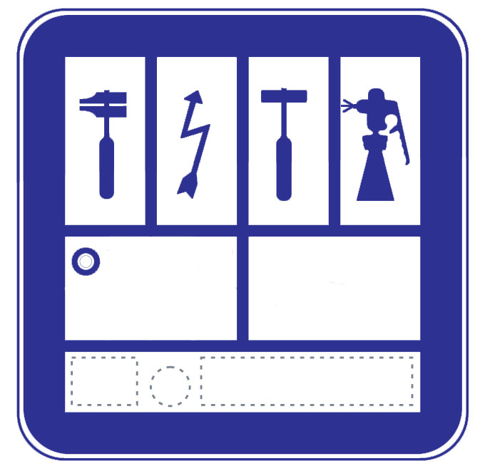 Placa distintiva talleres