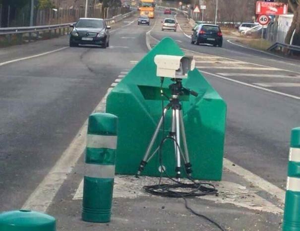 Radar en acceso de autovía