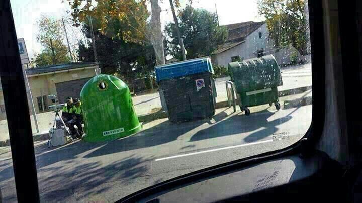 Radar basura en ciudad
