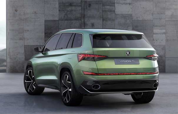 Skoda VisionS SUV, vista trasera