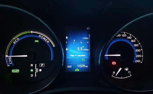 Toyota Auris Hybrid consumo final