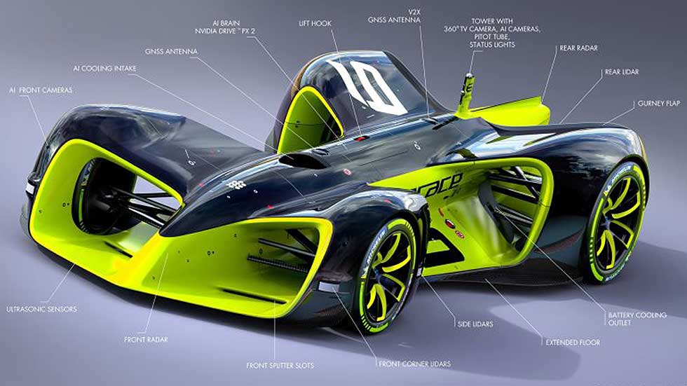 Roborace, las carreras del futuro con coches autónomos